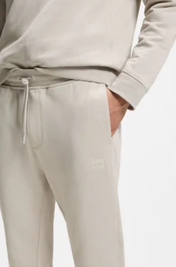 Jogginghose aus Baumwoll-Terry mit Logo-Aufnäher
