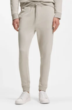 Jogginghose aus Baumwoll-Terry mit Logo-Aufnäher
