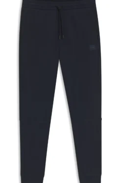 Jogginghose aus Baumwoll-Terry mit Logo-Aufnäher
