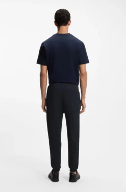 Jogginghose aus Baumwoll-Terry mit Logo-Aufnäher