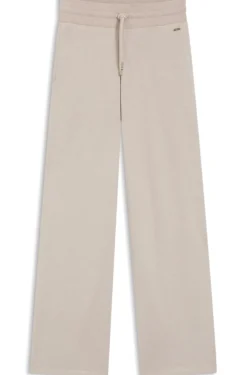 Jogginghose aus meliertem Jersey mit Logo-Applikation