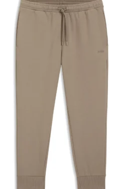 Jogginghose aus Stretch-Baumwolle mit Logo-Detail