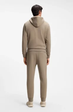 Jogginghose aus Stretch-Baumwolle mit Logo-Detail