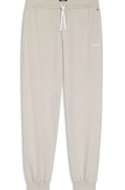 Jogginghose aus Stretch-Baumwolle mit Logo-Stickerei