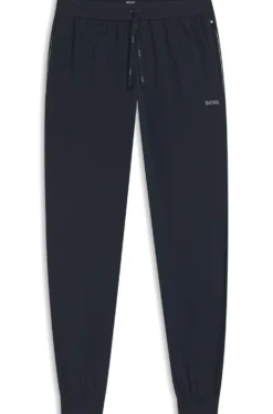 Jogginghose aus Stretch-Baumwolle mit Logo-Stickerei