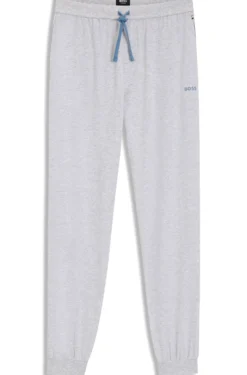 Jogginghose aus Stretch-Baumwolle mit Logo-Stickerei
