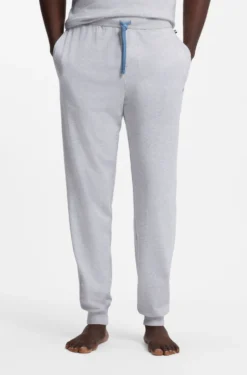 Jogginghose aus Stretch-Baumwolle mit Logo-Stickerei