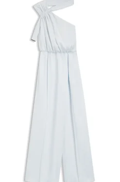 Jumpsuit mit One-Shoulder und Wickelfront