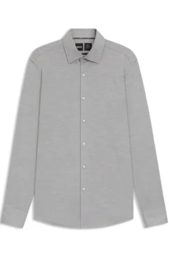 Kariertes Slim-Fit Hemd aus funktionalem Stretch-Flanell mit gebürstetem Finish