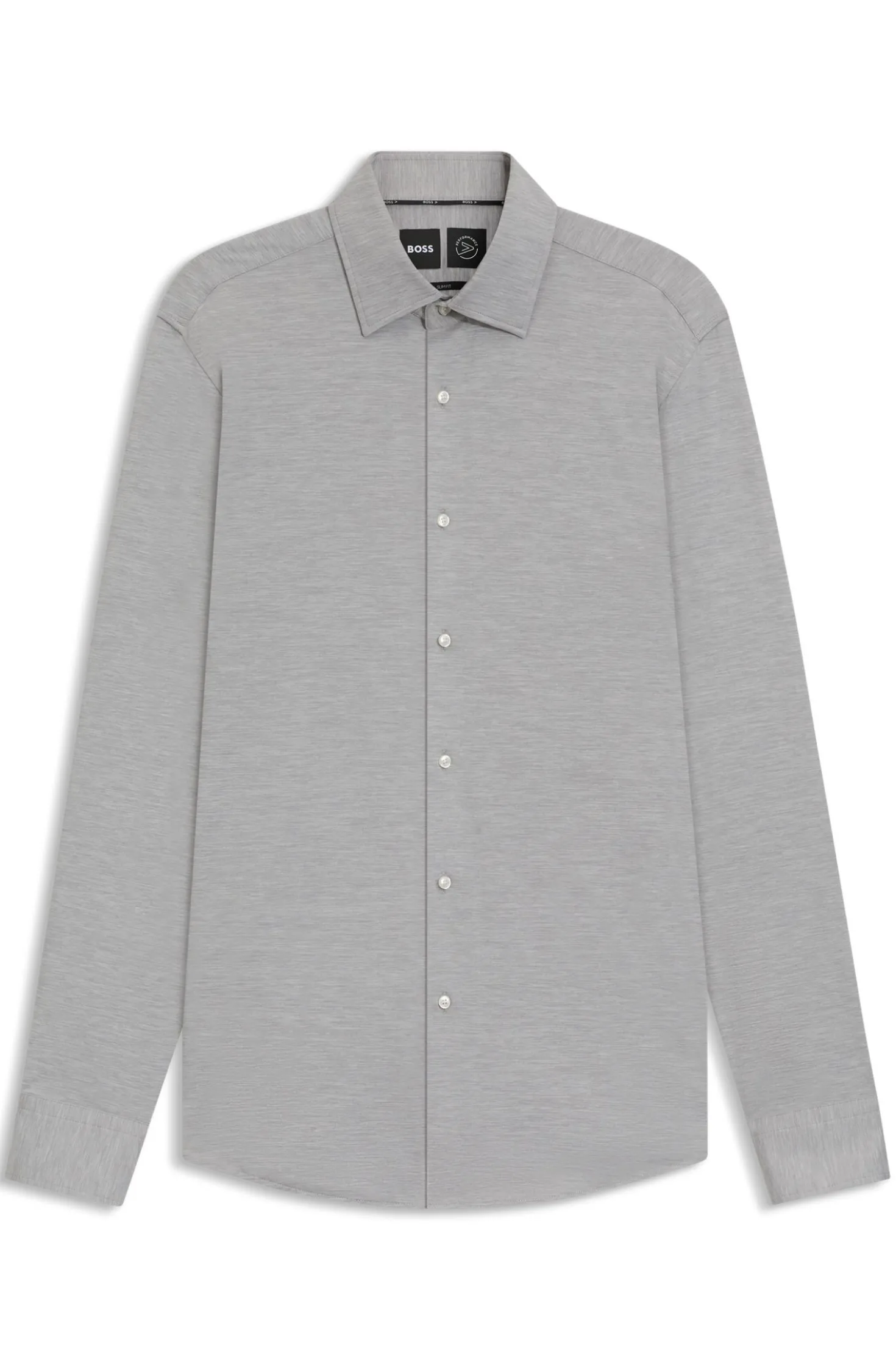 Kariertes Slim-Fit Hemd aus funktionalem Stretch-Flanell mit gebürstetem Finish