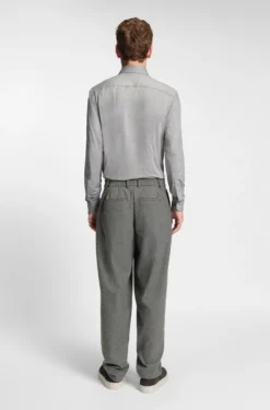 Kariertes Slim-Fit Hemd aus funktionalem Stretch-Flanell mit gebürstetem Finish