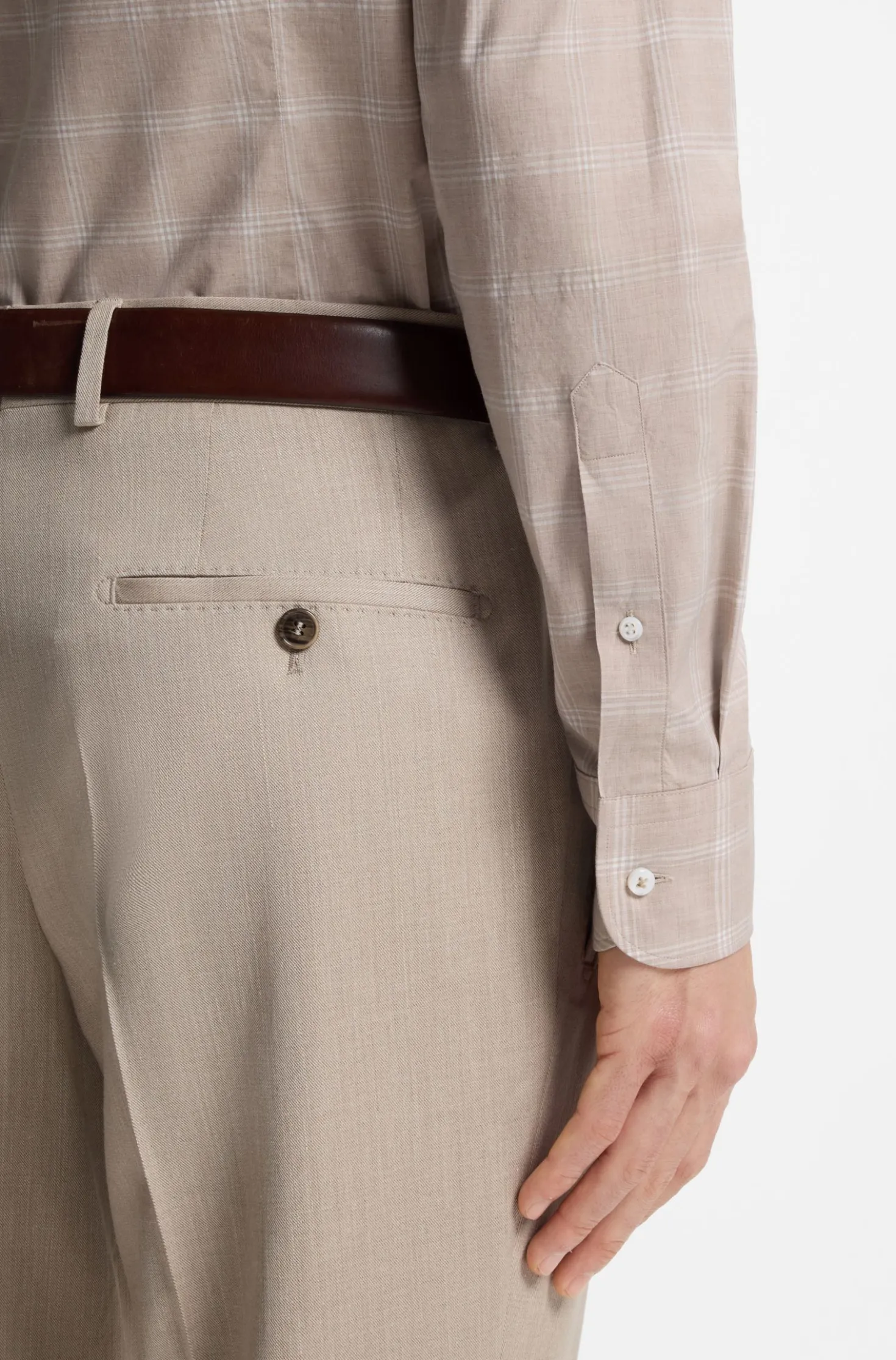 Kariertes Slim-Fit Hemd aus in Italien gefertigter Baumwolle