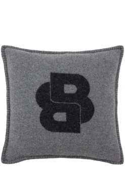 Kissenbezug aus Woll-Mix mit Double-B-Monogramm