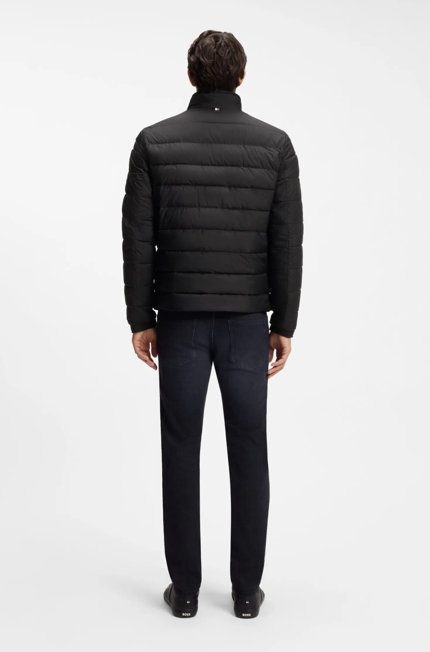 Klassische wattierte Jacke mit Reißverschluss