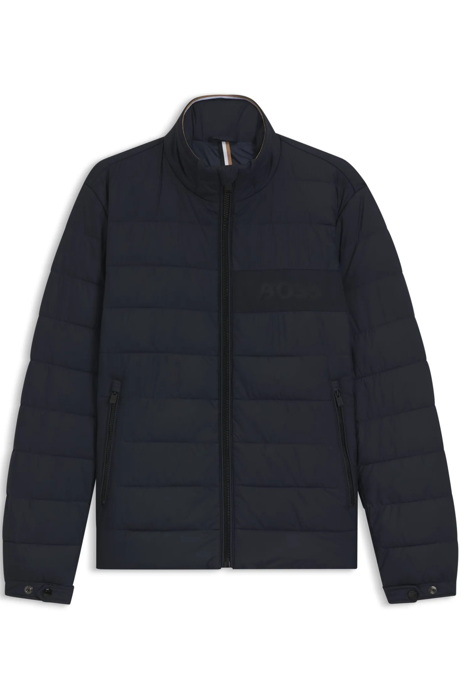 Klassische wattierte Jacke mit Reißverschluss