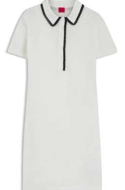 Kleid aus Baumwolle mit Polokragen