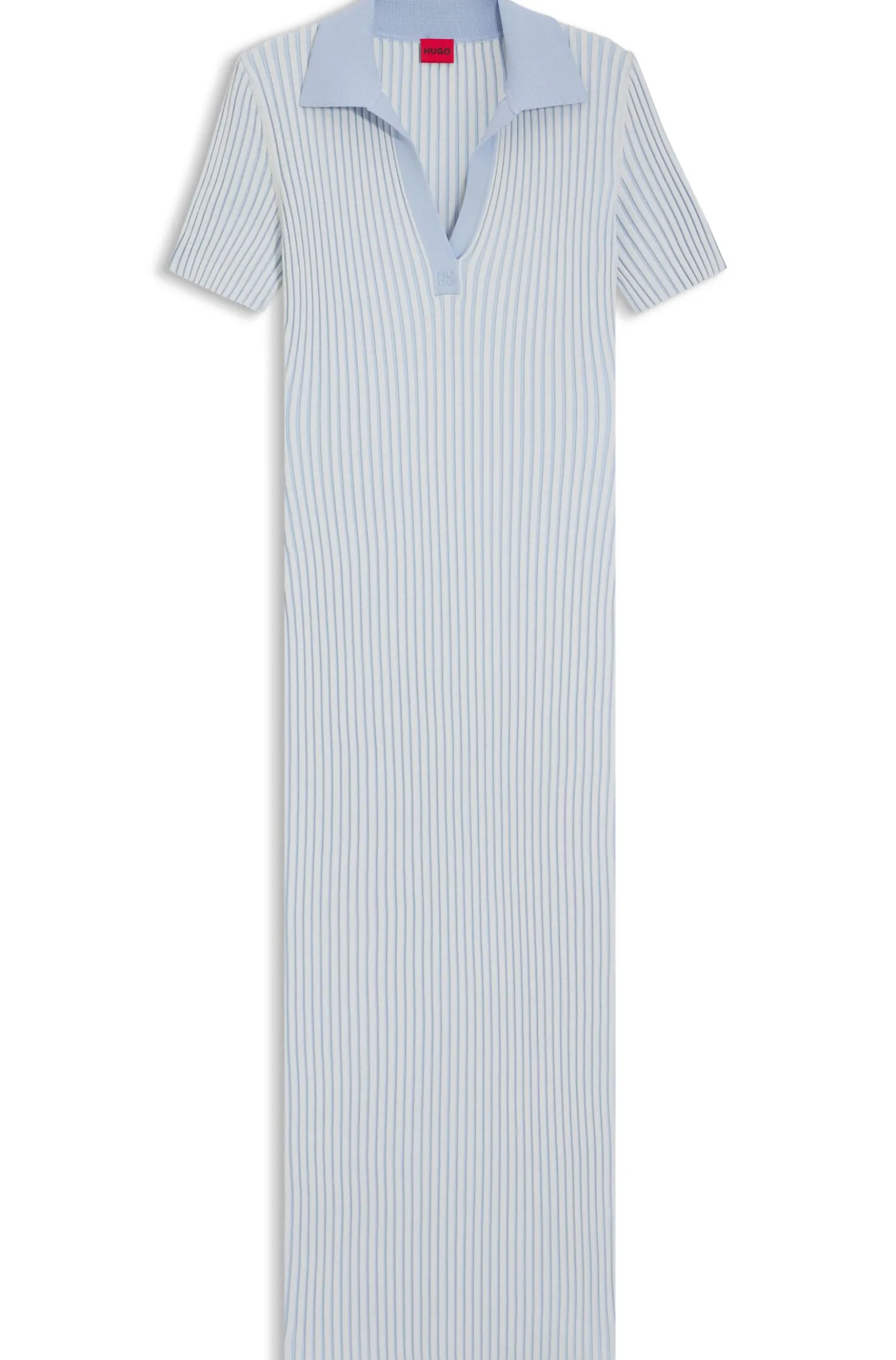 Kleid aus Vanisé-Rippstrick mit Stack-Logo
