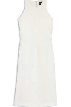 Kleid in A-Linie mit gerafften Seiten