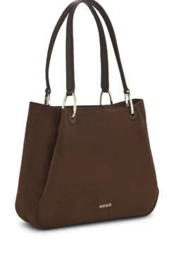 Kleine Tote Bag mit goldfarbenen Metalldetails