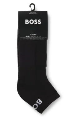 Knöchellange Socken aus Stretch-Gewebe im Zweierpack