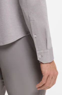Knitterfreies Hemd aus Baumwoll-Jersey mit natürlichem Stretch