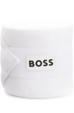 Kompressionsbandagen mit kontrastfarbenem Branding und Riptape-Verschluss