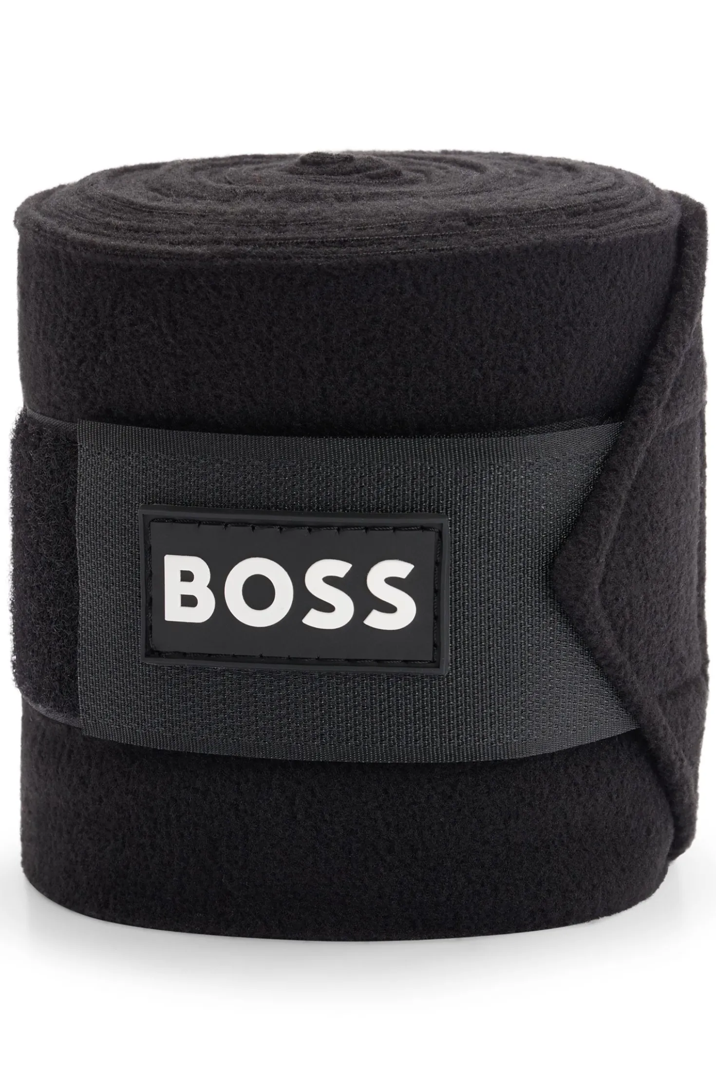 Kompressionsbandagen mit kontrastfarbenem Branding und Riptape-Verschluss