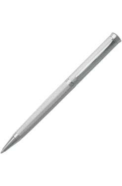 Kugelschreiber mit Chrom-Beschichtung und Rauten-Gravur