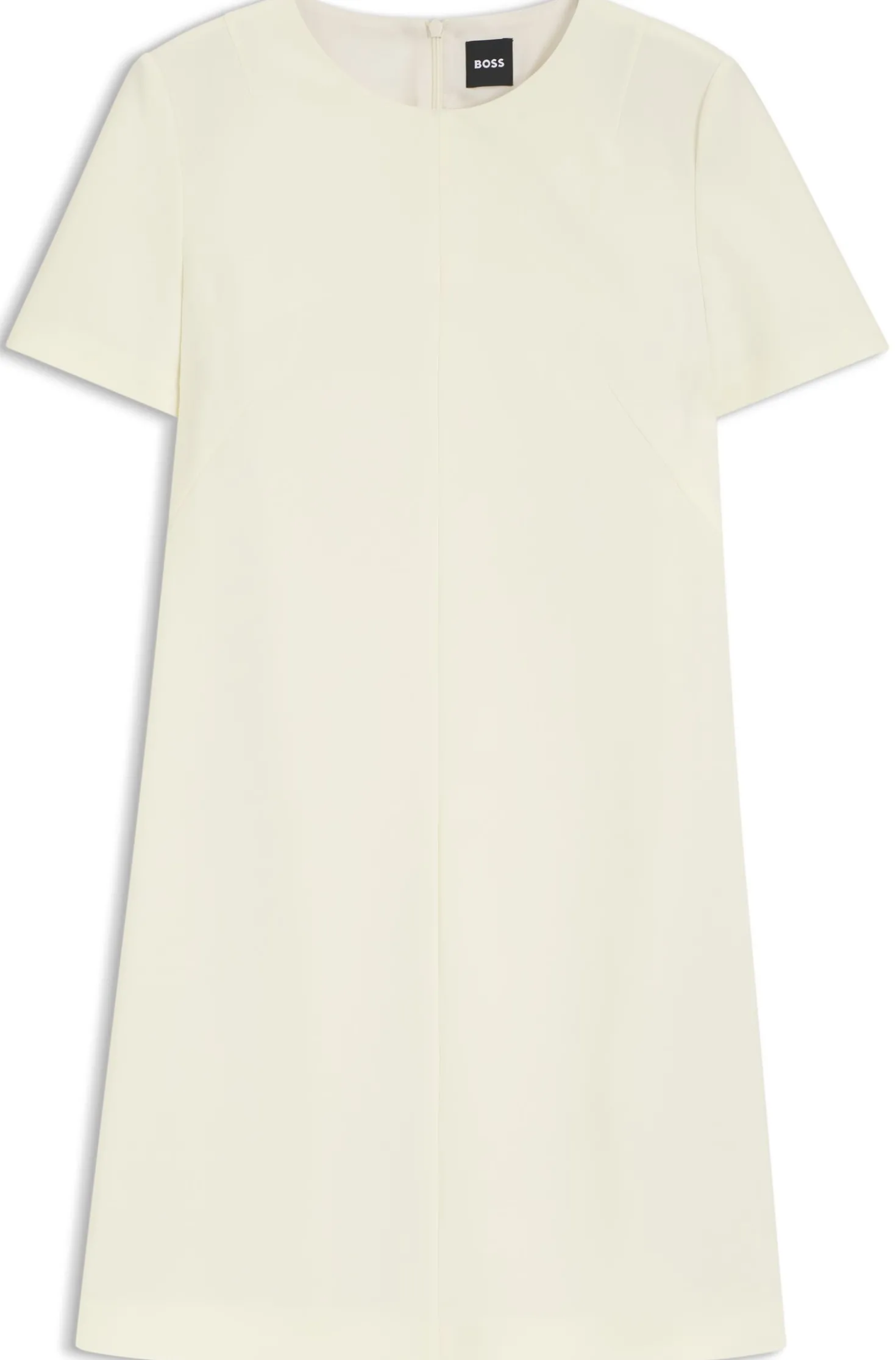 Kurzarm-Kleid aus japanischem Krepp