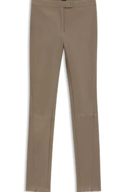 Lederleggings mit Logo-Hakenverschluss