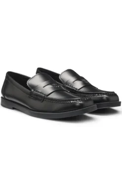 Loafers aus Kunstleder mit Stack-Logo