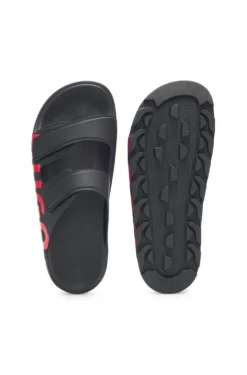 Logo-Sandalen mit zwei Klettverschluss-Riemen