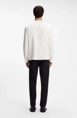 Longsleeve aus Baumwolle mit Stehkragen