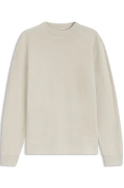 Longsleeve aus Baumwolle mit Stehkragen