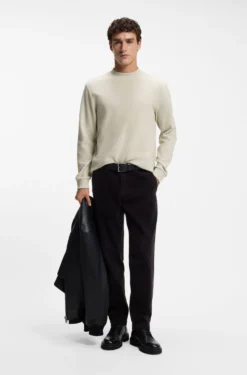Longsleeve aus Baumwolle mit Stehkragen