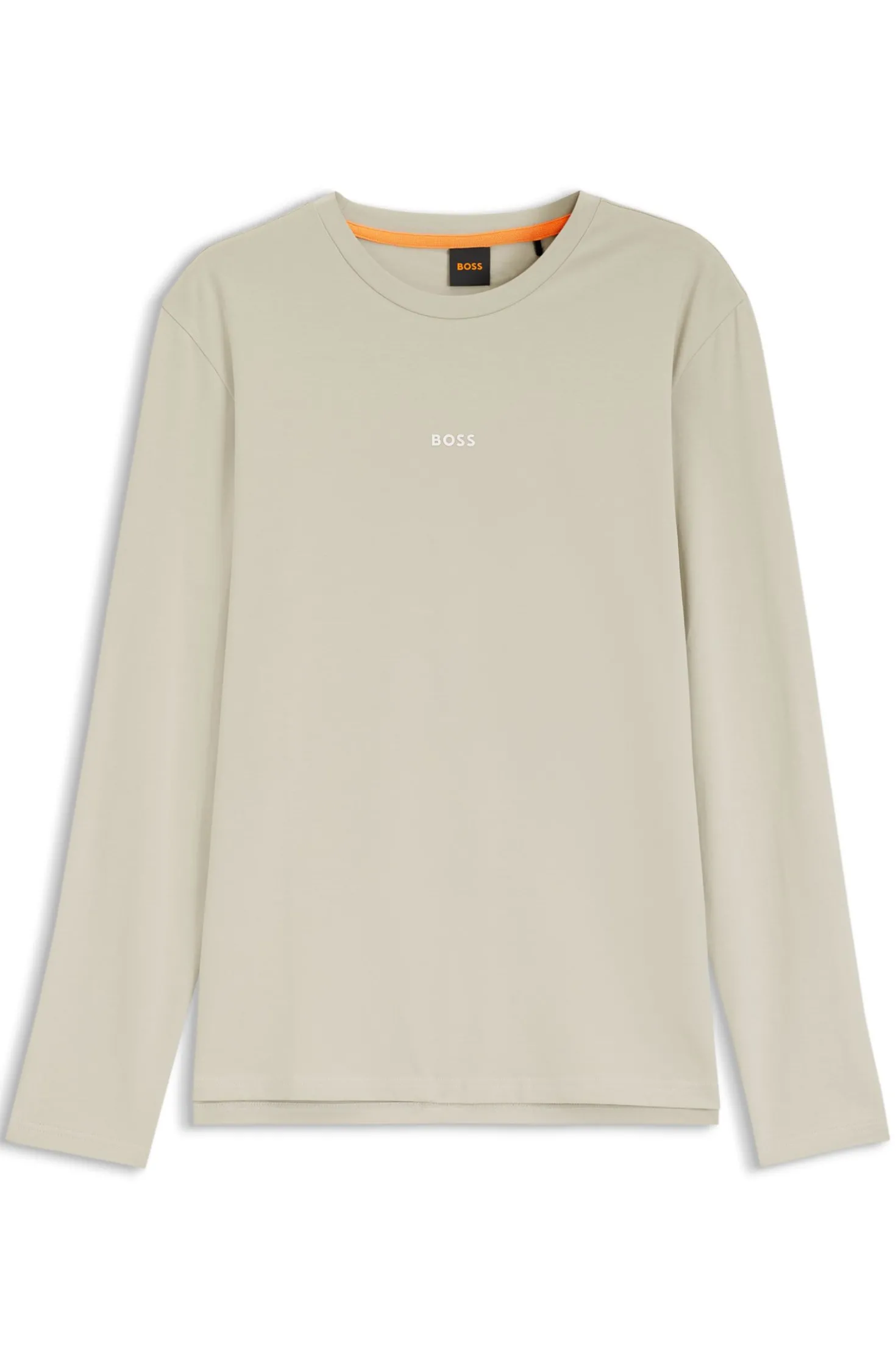 Longsleeve aus Stretch-Baumwolle mit Logo-Print