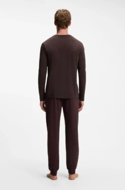 Longsleeve aus Stretch-Baumwolle mit Logo-Stickerei