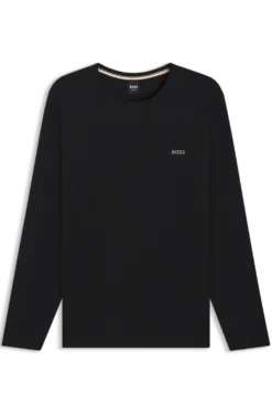 Longsleeve aus Stretch-Baumwolle mit Logo-Stickerei