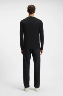 Longsleeve aus Stretch-Baumwolle mit Logo-Print