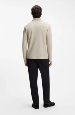 Longsleeve-Poloshirt aus Baumwoll-Piqué