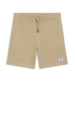 Loose-Fit Shorts aus Baumwoll-Mix mit Waffelstruktur