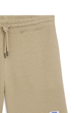Loose-Fit Shorts aus Baumwoll-Mix mit Waffelstruktur