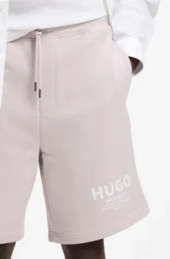 Loose-Fit Shorts aus Baumwoll-Terry mit Logo-Print