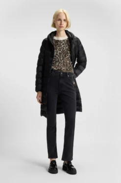 Loose-Fit Strickpullover mit Leoparden-Jacquard