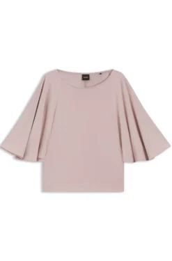 Loose-Fit T-Shirt aus Cupro mit Raglanärmeln