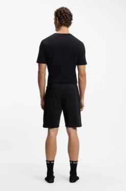 Loungewear-Shorts aus Baumwoll-Terry mit Logo-Print