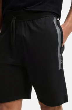 Loungewear-Shorts aus Baumwoll-Terry mit Logo-Print