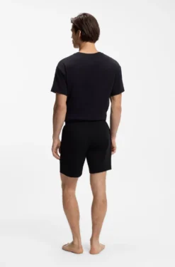 Loungewear-Shorts aus Stretch-Baumwolle mit Logo-Print