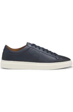 Lowtop Sneakers aus Leder mit Logo-Prägung