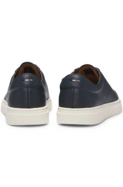 Lowtop Sneakers aus Leder mit Logo-Prägung